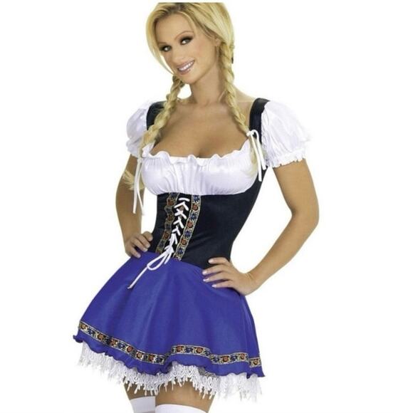 ROMA HOLLYWOOD SERVING WENCH GERMAN BEER MAID COSTUME - S/M - Picture 1 of 5